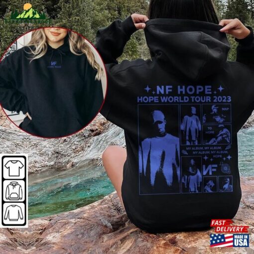 Nf Hope Rap Shirt Double Sided Rapper Y2k 90S Merch Vintage Album World Tour 2023 Tickets Graphic Tee Gift For Fan Rap0806vl Classic T-Shirt