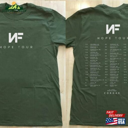 Nf Hope Tour 2023 Dates Shirt Classic Hoodie