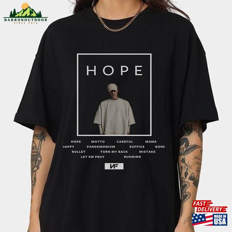 Nf Rap Shirt 90S Merch Vintage Rapper Hip Hop World Hope Tour 2023 Tickets Album Graphic Tee Gift For Fan T-Shirt Classic Nf Rap Shirt 90S Merch Vintage Rapper Hip Hop World Hope Tour 2023 Tickets Album Graphic Tee Gift For Fan T-Shirt Classic