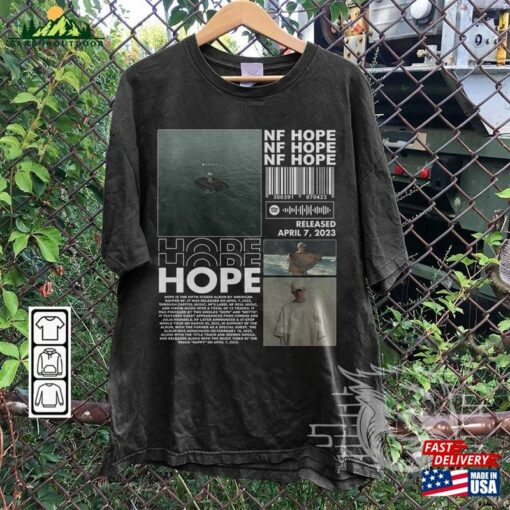 Nf Rapper Shirt Hope Album 90S Y2k Merch Vintage Hiphop Sweatshirt Hoodie