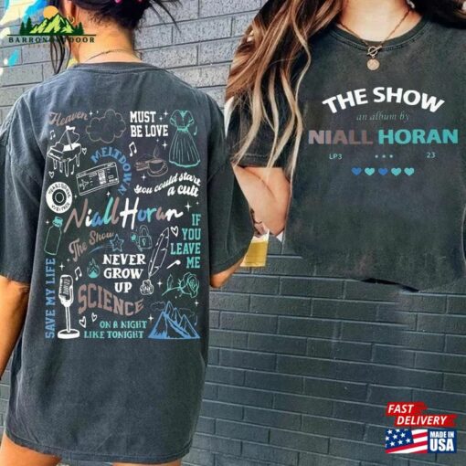 Niall Horan 2 Side T-Shirt The Show Album Track List Sides Sweatshirt 2023 Shirt Hoodie Unisex
