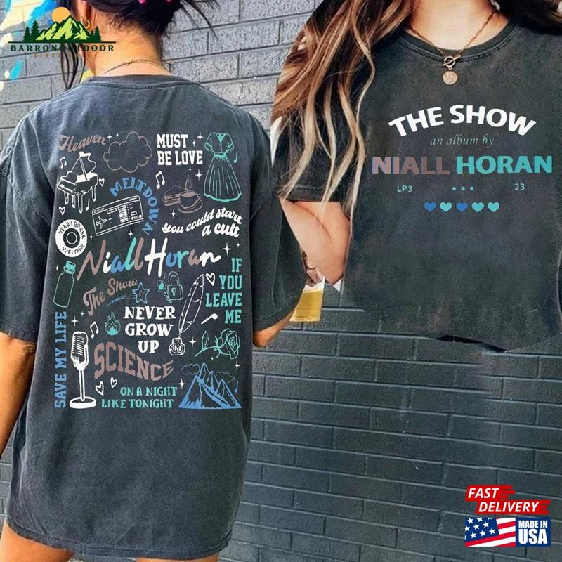 Niall Horan 2 Side T-Shirt The Show Album Track List Sides Sweatshirt 2023 Shirt Hoodie Unisex Niall Horan 2 Side T-Shirt The Show Album Track List Sides Sweatshirt 2023 Shirt Hoodie Unisex