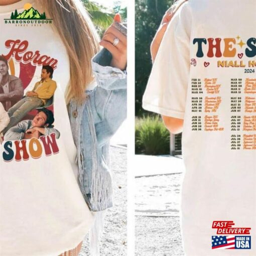 Niall Horan 2023 Vintage Shirt The Show Tour Graphic Tee Merch Tshirt One Direction Sweatshirt T-Shirt Classic