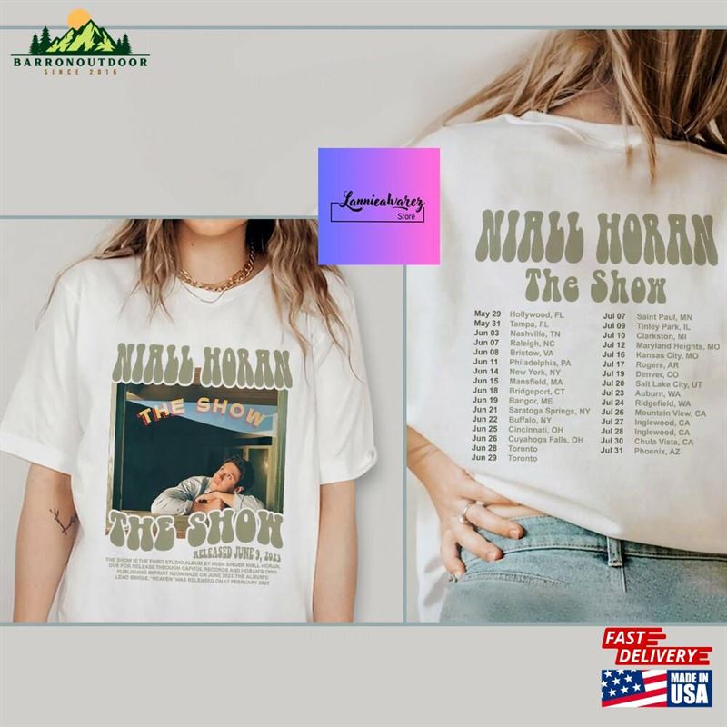 Niall Horan Graphic 2Sides Sweatshirt The Show Live On Tour 2024 T-Shirt Unisex Niall Horan Graphic 2Sides Sweatshirt The Show Live On Tour 2024 T-Shirt Unisex