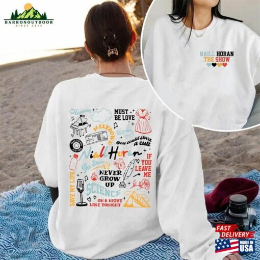 Niall Horan Sweatshirt Hoodie The Show Album Track List Shirt Classic