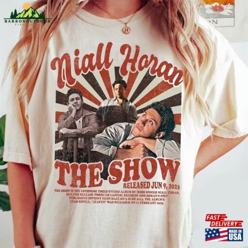 Niall Horan The Show Album 2023 Retro Shirt Vintage 90S T-Shirt One Direction T Sweatshirt Classic