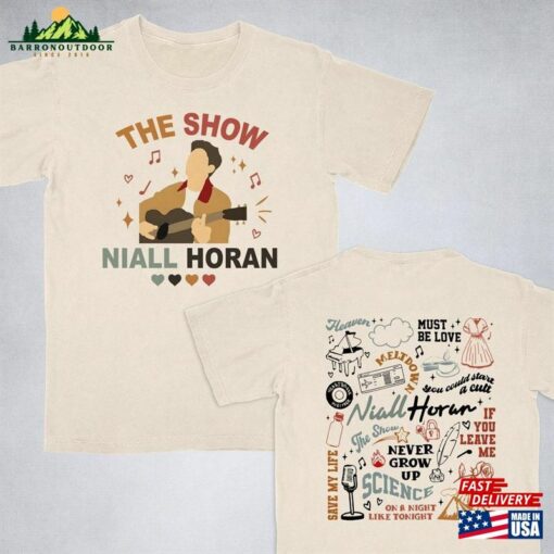 Niall Horan The Show Tracklist Shirt Merch T-Shirt Unisex Hoodie