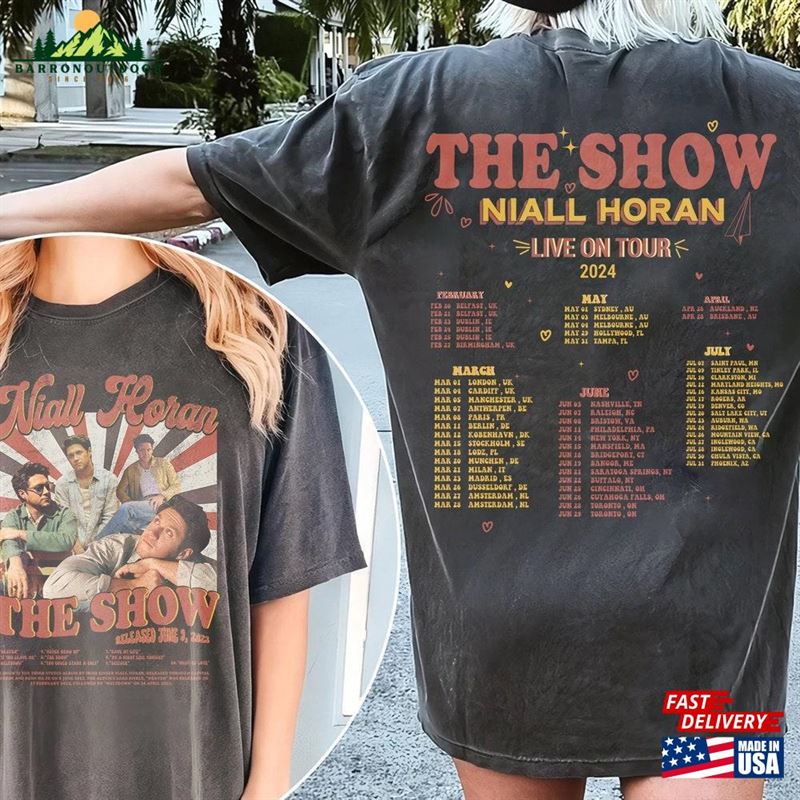 Niall Horan Tracklist Graphic Shirt The Show Live On Tour 2024 Unisex Sweatshirt Niall Horan Tracklist Graphic Shirt The Show Live On Tour 2024 Unisex Sweatshirt