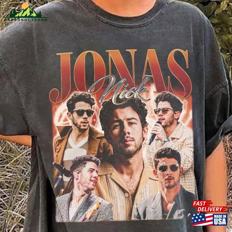 Nick Jonas Shirt 90'S Vintage Classic Unisex Nick Jonas Shirt 90'S Vintage Classic Unisex