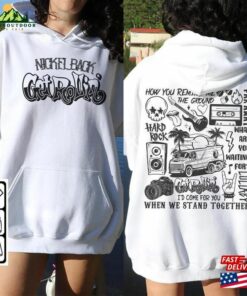 Nickel Back Doodle Art Shirt Vintage Merch Lyric Album Tattoo Design Retro Tour Get Rollin Concert 2023 Da1306dt Hoodie Classic