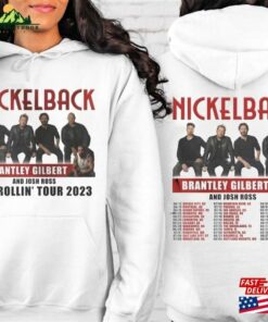 Nickelback Band Double Sided Shirt Nickleback Get Rollin 2023 Tour Concert Sweatshirt Hoodie