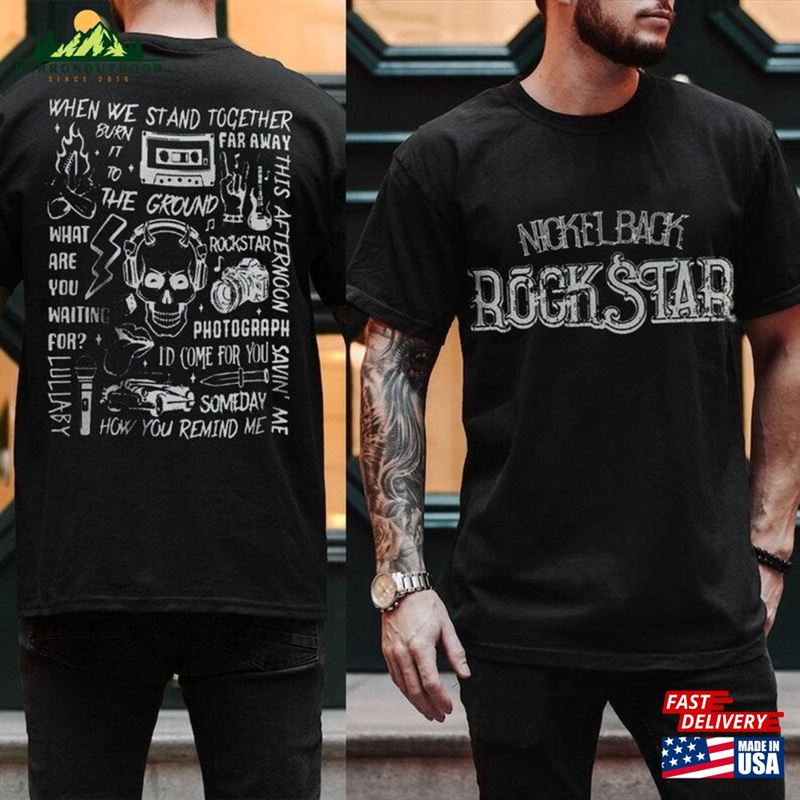 Nickelback Band Music 2023 Tour 2 Sided Concert Shirt Unisex Classic Nickelback Band Music 2023 Tour 2 Sided Concert Shirt Unisex Classic
