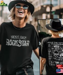 Nickelback Band Music 2023 Tour 2 Sided Unisex T Shirt T-Shirt Sweatshirt