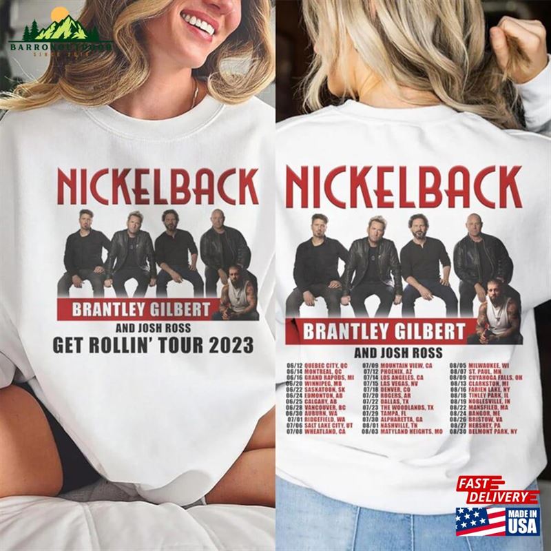 Nickelback Band Music Shirt Nickleback Get Rollin 2023 Tour T-Shirt Sweatshirt Nickelback Band Music Shirt Nickleback Get Rollin 2023 Tour T-Shirt Sweatshirt