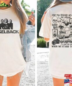 Nickelback Band Music Shirt Vintage Nickleback Get Rollin Typo 2023 Tour Sweatshirt Hoodie Unisex T-Shirt Classic