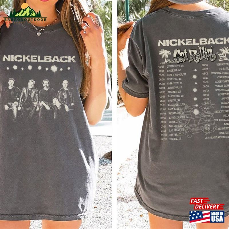 Nickelback Band Shirt Vintage Get Rollin T-Shirt Hoodie Nickelback Band Shirt Vintage Get Rollin T-Shirt Hoodie