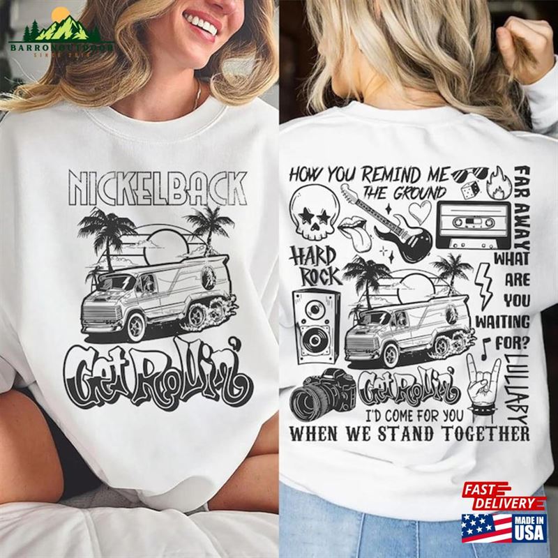 Nickelback Doodle Art Shirt Tour Get Rollin 2023 Tee Classic Sweatshirt Nickelback Doodle Art Shirt Tour Get Rollin 2023 Tee Classic Sweatshirt