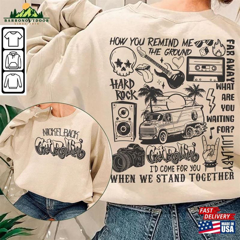 Nickelback Doodle Art Shirt Vintage Merch Lyric Album Tattoo Design Retro Tour Get Rollin Concert 2023 Da1306dt Classic Sweatshirt Nickelback Doodle Art Shirt Vintage Merch Lyric Album Tattoo Design Retro Tour Get Rollin Concert 2023 Da1306dt Classic Sweatshirt