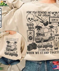 Nickelback Doodle Art Shirt Vintage Merch Lyrics Album Tattoo Design Retro Tour Get Rollin Concert 2023 Da1306dt Hoodie Unisex