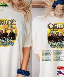 Nickelback Get Rollin’ Tour 2023 T-Shirt Rock Band Concert Shirt Graphic Hoodie Classic