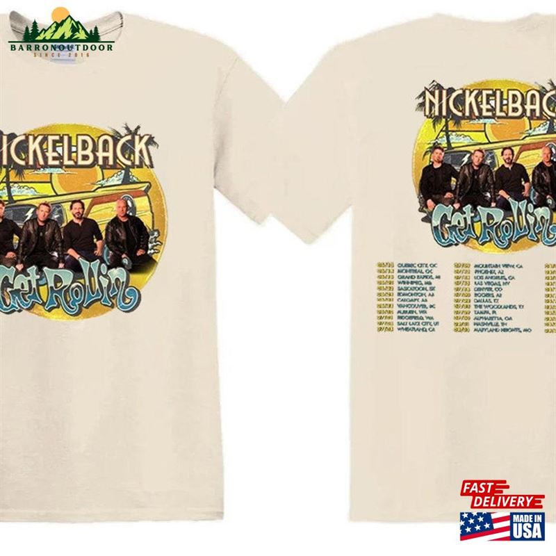 Nickelback Get Rollin’ Tour 2023 T-Shirt Rock Band Concert Shirt Graphic Hoodie Classic Nickelback Get Rollin’ Tour 2023 T-Shirt Rock Band Concert Shirt Graphic Hoodie Classic