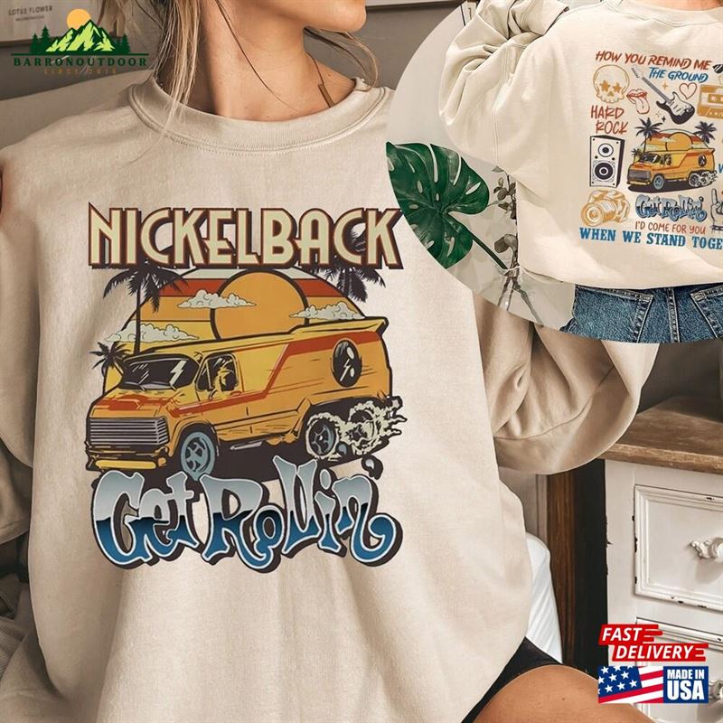 Nickelback Get Rollin New Album Shirt'tour 2023 Unisex Sweatshirt Nickelback Get Rollin New Album Shirt'tour 2023 Unisex Sweatshirt