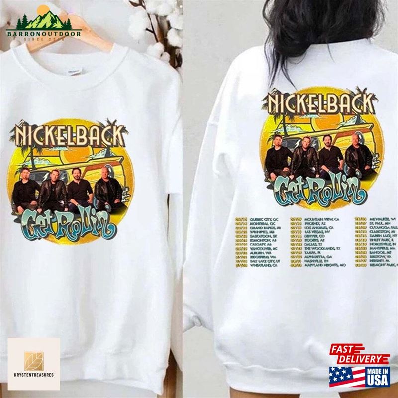 Nickelback Get Rollin Tour 2023 Double Sides Shirt Nickleback Fan Gift Merch Classic Sweatshirt Nickelback Get Rollin Tour 2023 Double Sides Shirt Nickleback Fan Gift Merch Classic Sweatshirt
