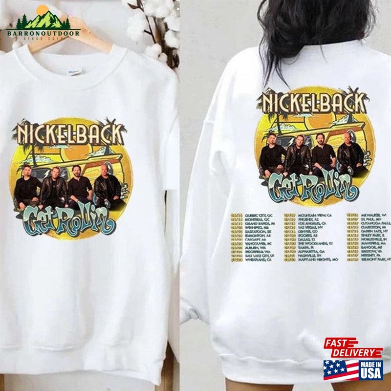 Nickelback Get Rollin Tour 2023 T-Shirt Rock Band Concert Shirt Nickleback Fan Gift Hoodie Unisex Nickelback Get Rollin Tour 2023 T-Shirt Rock Band Concert Shirt Nickleback Fan Gift Hoodie Unisex