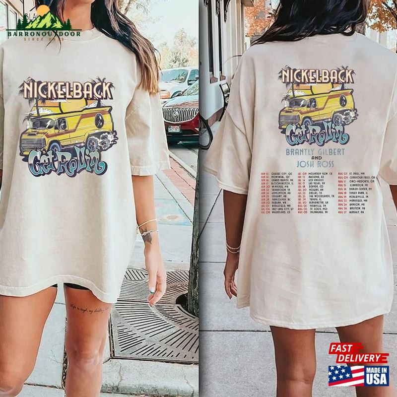 Nickelback Get Rollin'shirt Nickleback Tour 2023 T-Shirt Hoodie Nickelback Get Rollin'shirt Nickleback Tour 2023 T-Shirt Hoodie