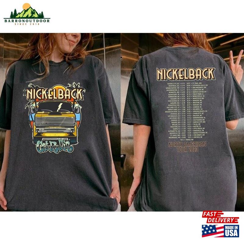 Nickelback Get Rollin'shirt Vintage Nickleback Tour 2023 Classic Hoodie Nickelback Get Rollin'shirt Vintage Nickleback Tour 2023 Classic Hoodie