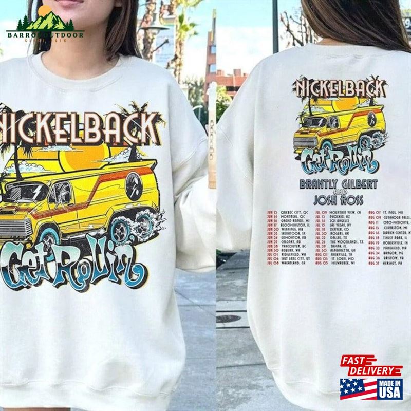 Nickelback Get Rollin'shirt Vintage Nickleback Tour 2023 Sweatshirt Hoodie Nickelback Get Rollin'shirt Vintage Nickleback Tour 2023 Sweatshirt Hoodie