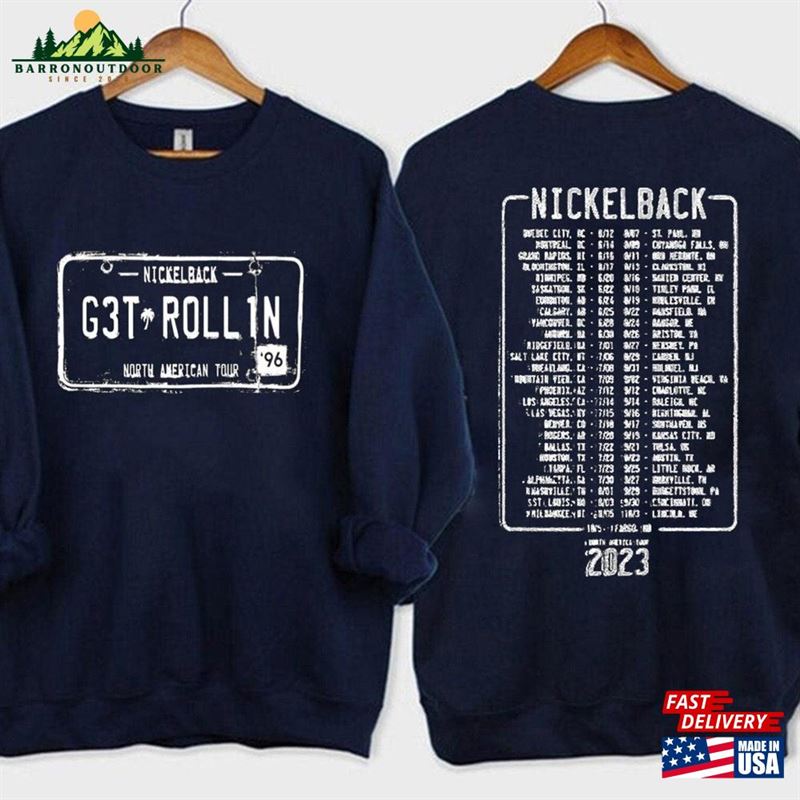 Nickelback Get Rollin'shirt Vintage Nickleback Tour 2023 Unisex Classic Nickelback Get Rollin'shirt Vintage Nickleback Tour 2023 Unisex Classic