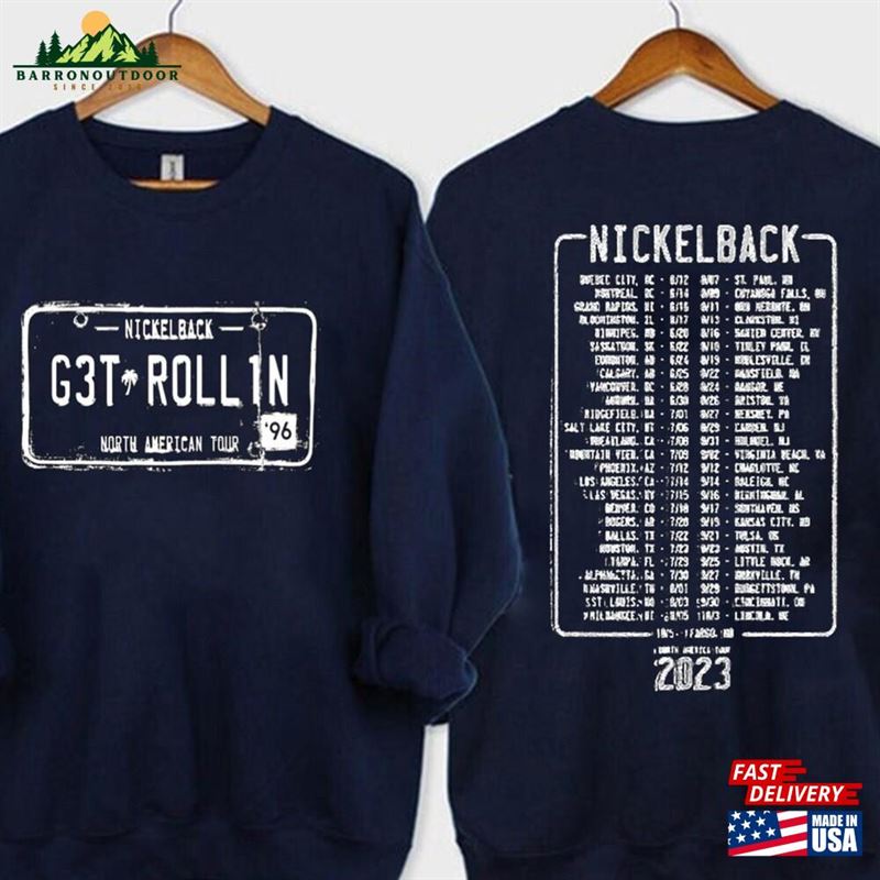 Nickelback Get Rollin'shirt Vintage Nickleback Tour 2023 Unisex T-Shirt Nickelback Get Rollin'shirt Vintage Nickleback Tour 2023 Unisex T-Shirt
