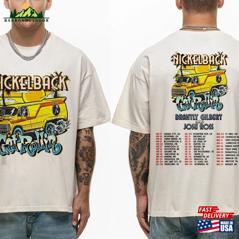 Nickelback Get Rollin'tour 2023 Shirt Band Concert Sweatshirt Classic Nickelback Get Rollin'tour 2023 Shirt Band Concert Sweatshirt Classic
