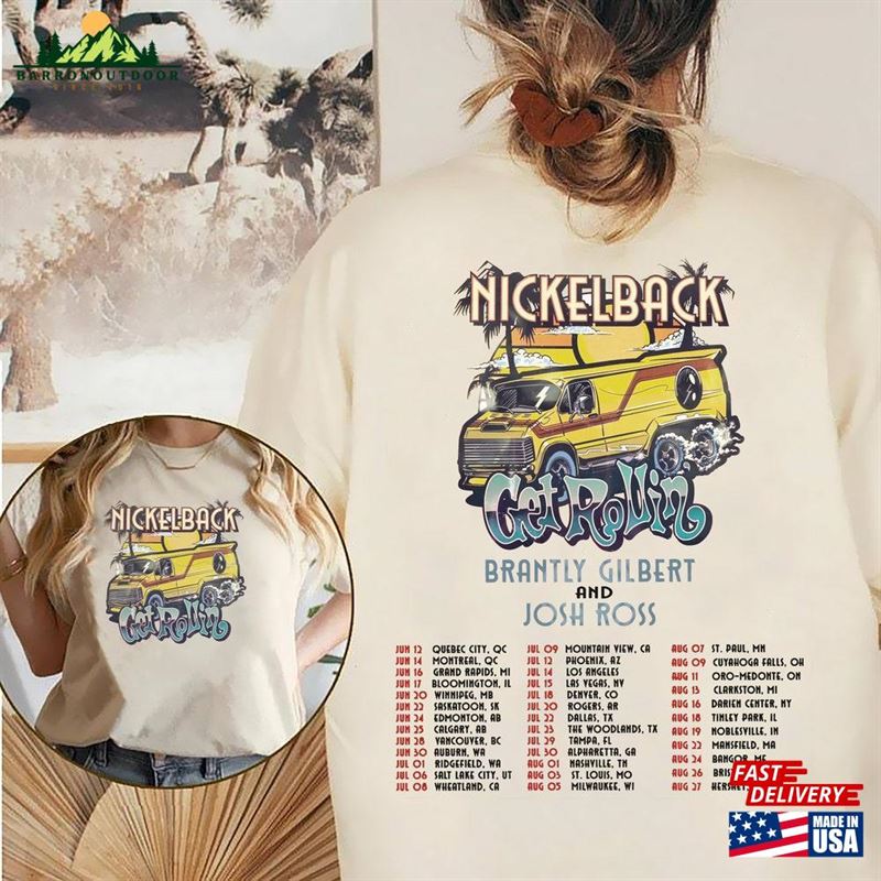 Nickelback Music Shirt Get Rollin'sweatshirt Unisex Nickelback Music Shirt Get Rollin'sweatshirt Unisex