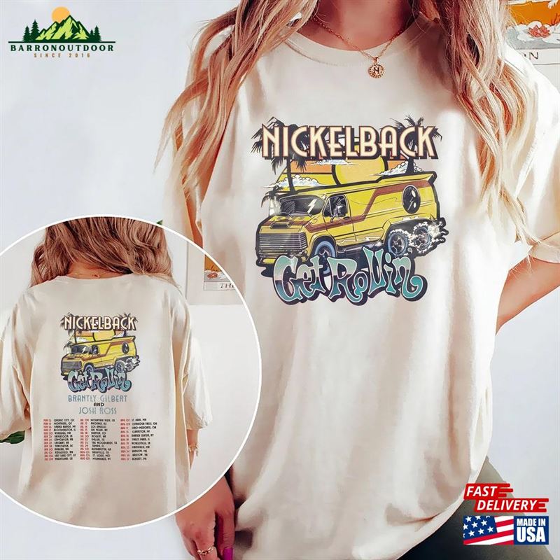 Nickelback Music Shirt Get Rollin'sweatshirt Unisex Nickelback Music Shirt Get Rollin'sweatshirt Unisex