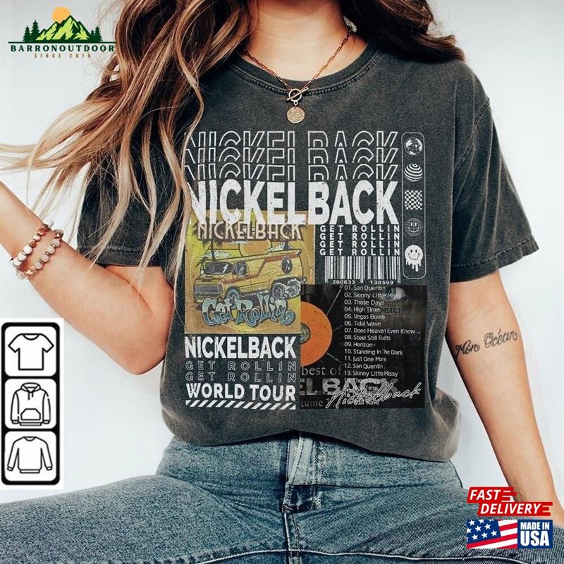 Nickelback Music Shirt Merch Vintage Get Rollin Sweatshirt T-Shirt Nickelback Music Shirt Merch Vintage Get Rollin Sweatshirt T-Shirt
