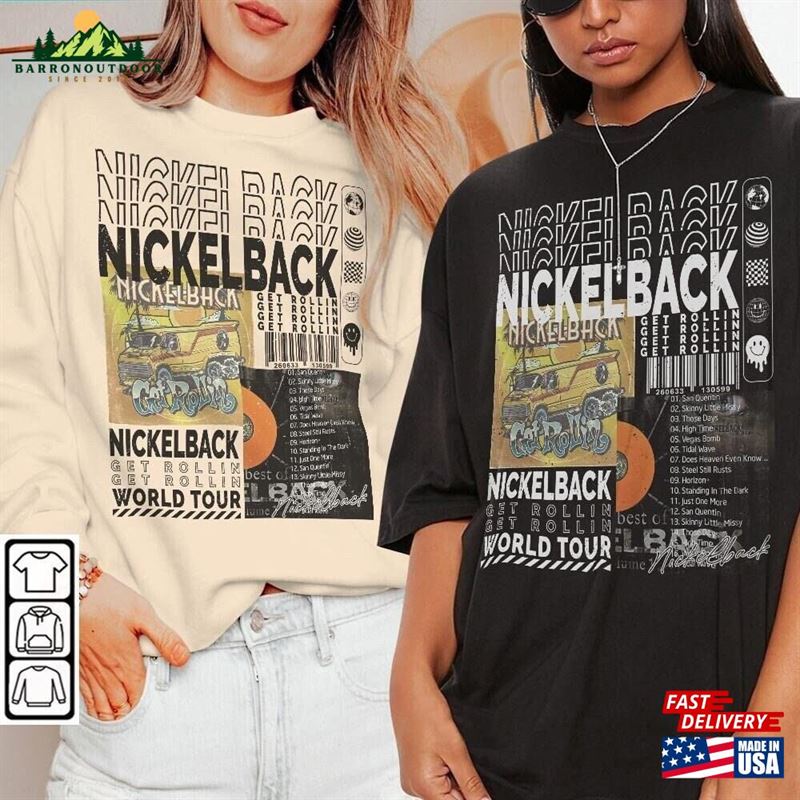 Nickelback Music Shirt Merch Vintage Get Rollin Sweatshirt T-Shirt Nickelback Music Shirt Merch Vintage Get Rollin Sweatshirt T-Shirt