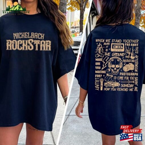 Nickelback Music Shirt Merch Vintage Get Rollin’tour 2023 Classic Hoodie