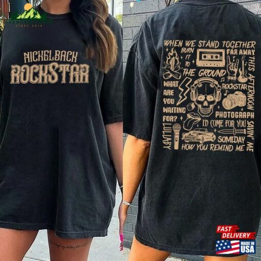 Nickelback Music Shirt Merch Vintage Get Rollin’tour 2023 Classic Hoodie