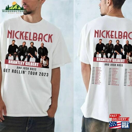 Nickelback Music Shirt Vintage Get Rollin’tour 2023 Tickets Album Graphic Tee 90S Classic Sweatshirt