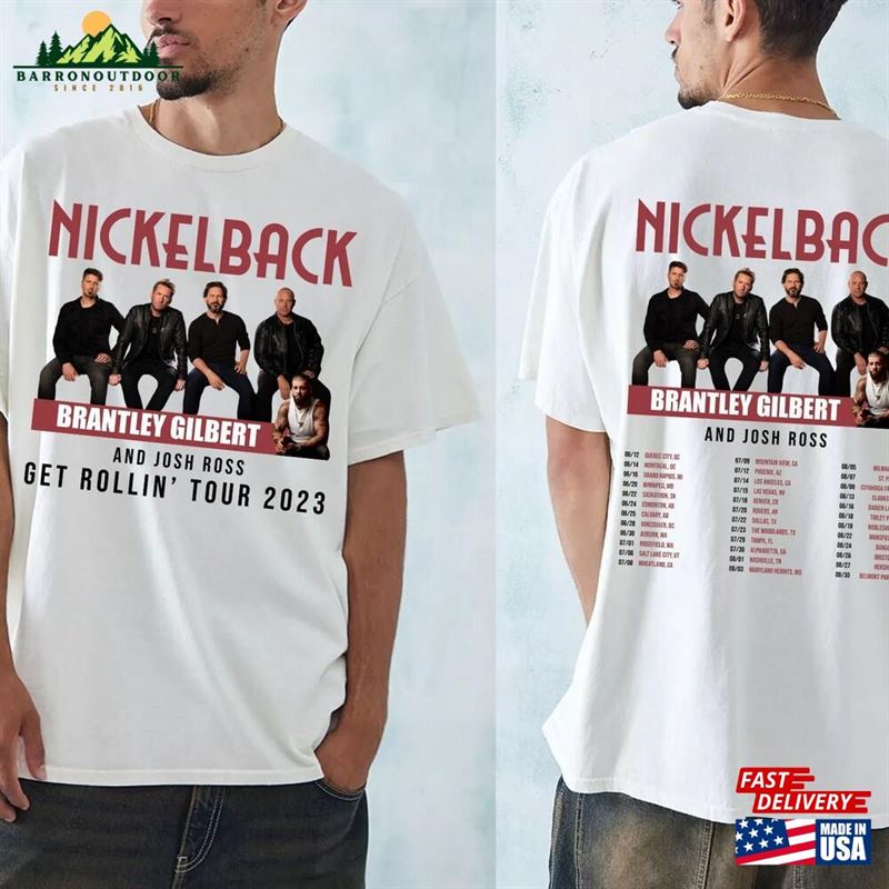 Nickelback Music Shirt Vintage Get Rollin'tour 2023 Tickets Album Graphic Tee 90S Classic Sweatshirt Nickelback Music Shirt Vintage Get Rollin'tour 2023 Tickets Album Graphic Tee 90S Classic Sweatshirt