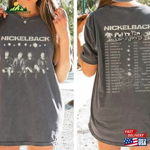 Nickelback Music Shirt Vintage Get Rollin’tour 2023 Tickets Album Graphic Tee 90S Hoodie T-Shirt