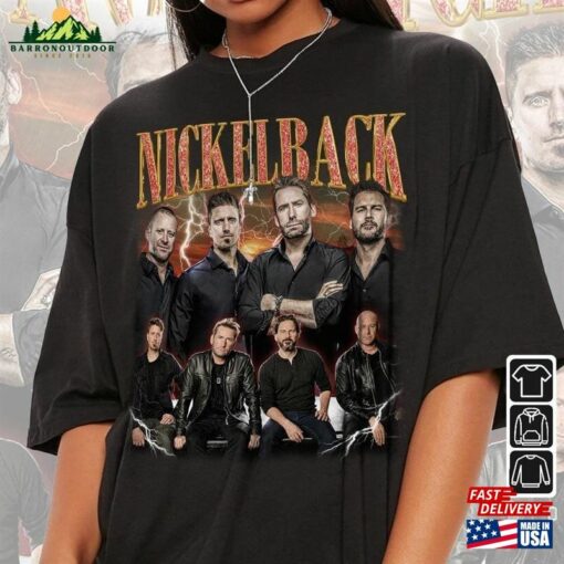 Nickelback Music Shirt Vintage Get Rollin’tour 2023 Unisex Hoodie