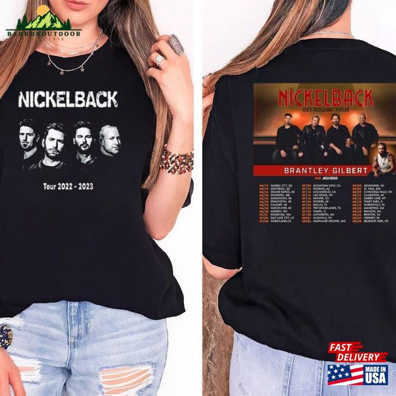 Nickelback Music T-Shirt Vintage Get Rollin'tour 2023 Tickets Album Graphic Tee 90S Hoodie Classic Nickelback Music T-Shirt Vintage Get Rollin'tour 2023 Tickets Album Graphic Tee 90S Hoodie Classic