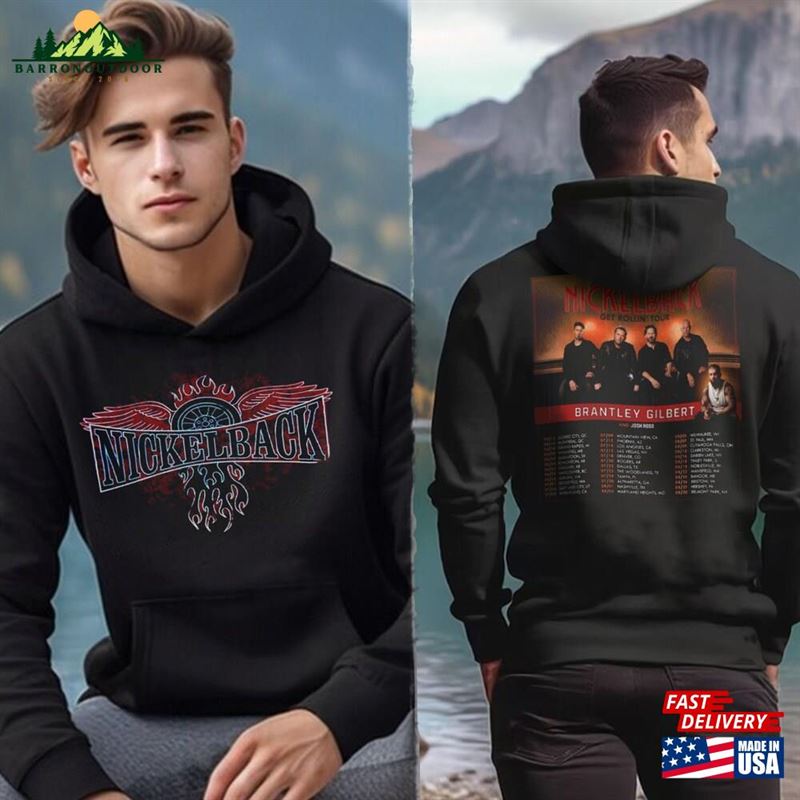 Nickelback Spring Summer 2023 Get Rollin'north Tour Shirt Vintage Nick Lebacks Band Hoodie T-Shirt Nickelback Spring Summer 2023 Get Rollin'north Tour Shirt Vintage Nick Lebacks Band Hoodie T-Shirt