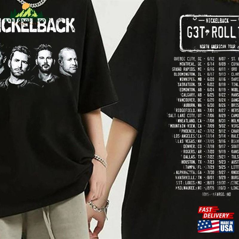 Nickelback Tour 2023 Shirt Vintage G3t Roll1n Design Art Retro Tee Unisex T-Shirt Nickelback Tour 2023 Shirt Vintage G3t Roll1n Design Art Retro Tee Unisex T-Shirt