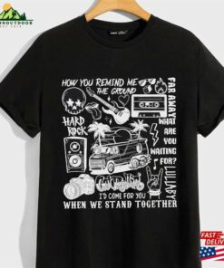 Nickelback Tour 2023 Shirt Vintage Merch Lyric Album Tattoo Design Art Retro T-Shirt Sweatshirt