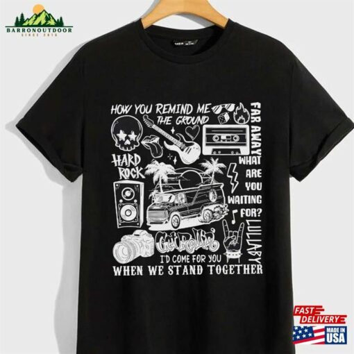 Nickelback Tour 2023 Shirt Vintage Merch Lyric Album Tattoo Design Art Retro T-Shirt Sweatshirt
