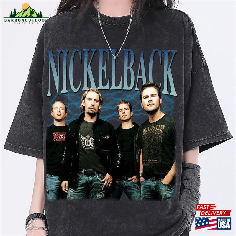 Nickelback Vintage Washed Shirt Rock Band Homage Graphic Unisex T-Shirt Bootleg Retro 90 Hoodie Nickelback Vintage Washed Shirt Rock Band Homage Graphic Unisex T-Shirt Bootleg Retro 90 Hoodie